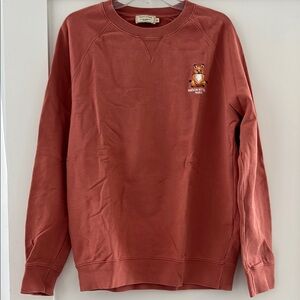 MAISON KITSUNE Brown Sweatshirt Crew Neck
